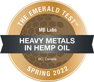 Emerald Scientific Medal - Heavy Metals in Hemp Oil