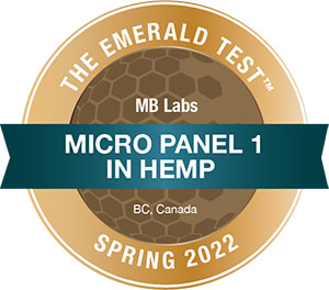 Emerald Scientific Medal - Microbial Panel 1 in Hemp