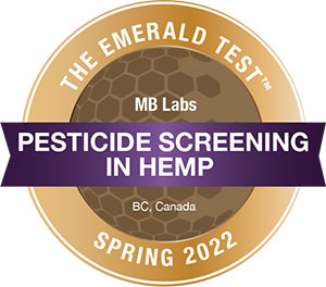 Emerald Scientific Medal - Pesticide Screening in Hemp