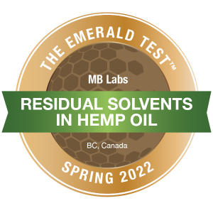 Emerald Scientific Medal - Residual Solvents in Hemp Oil